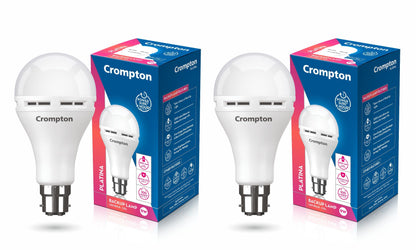 Crompton 8.5W Emergency LED Bulb | Backup Lamp | Inverter Bulb for home, with upto 4 Hours battery back up | Over charging Protection | BMS Technology | Cool Day Light (6500K) | Pack of 1